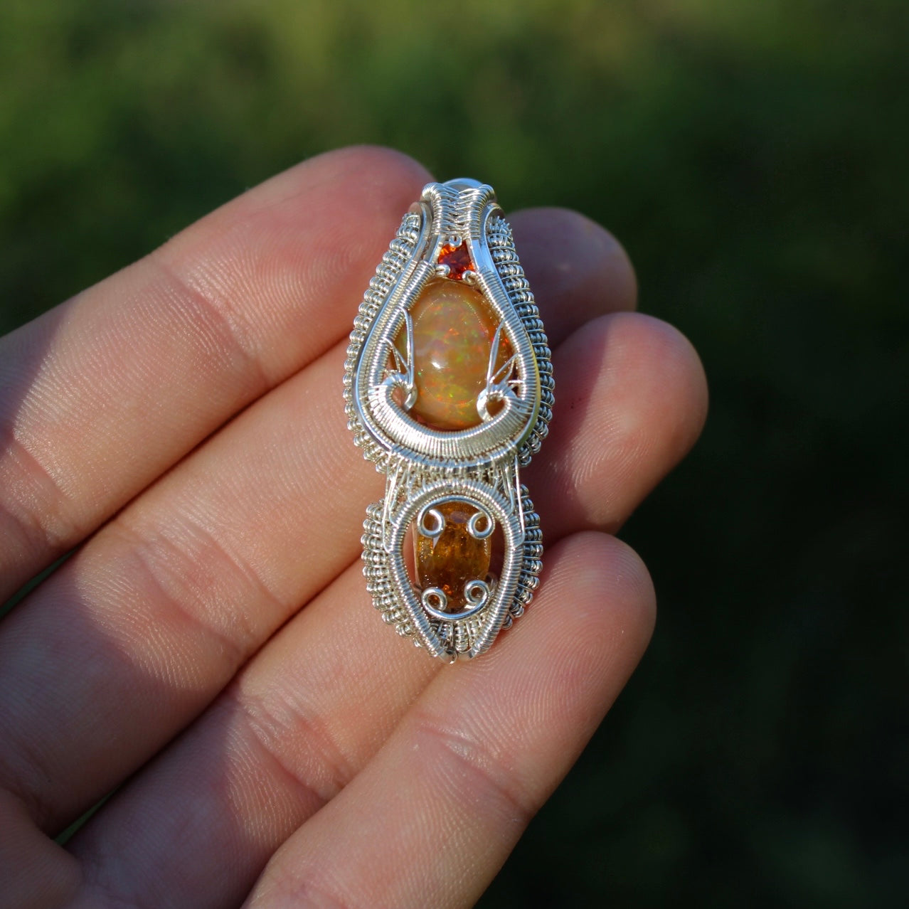 Golden Sun - Opal Pendant