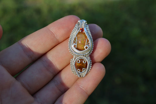 Golden Sun - Opal Pendant