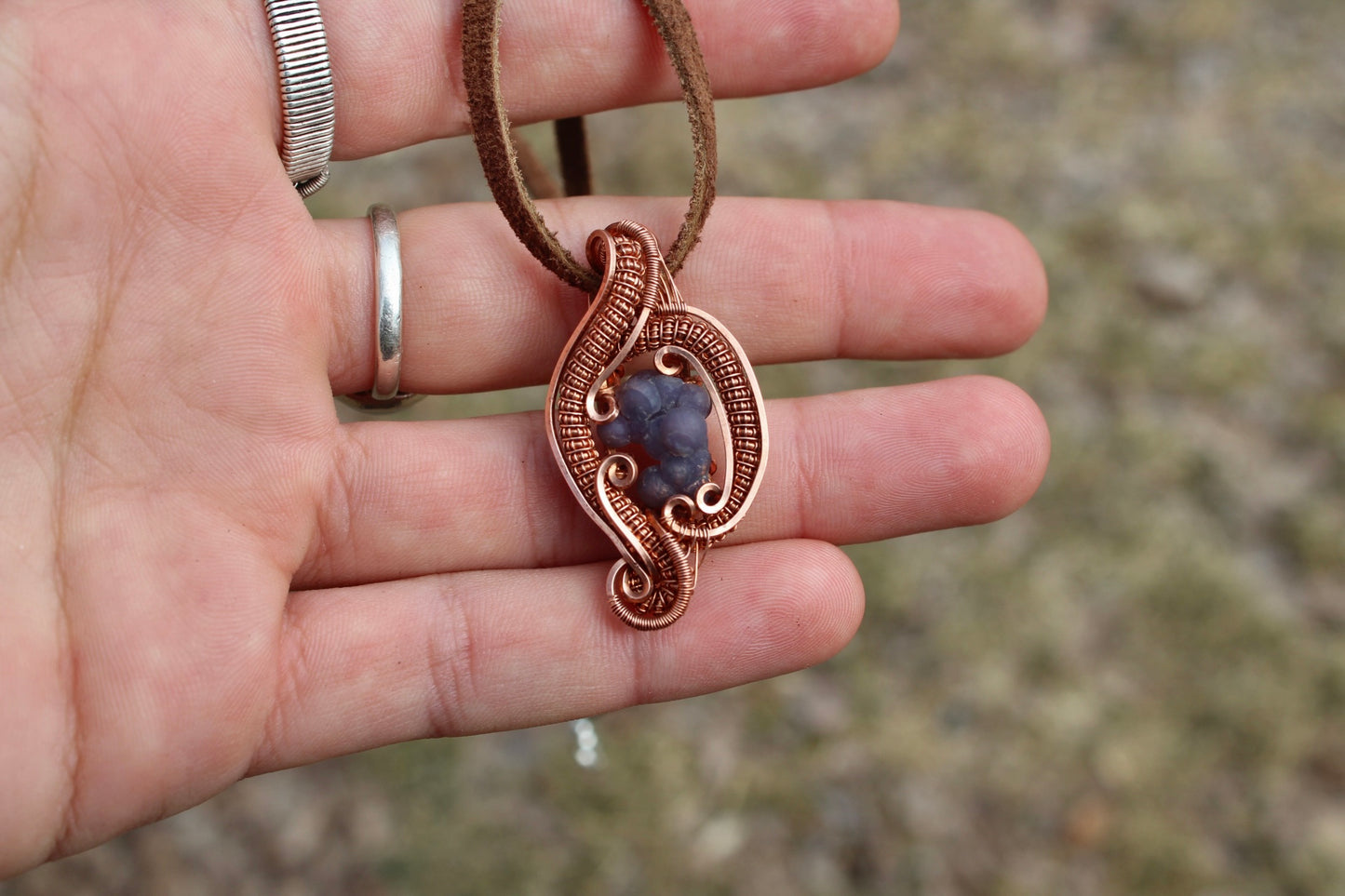 Grape Agate Pendant