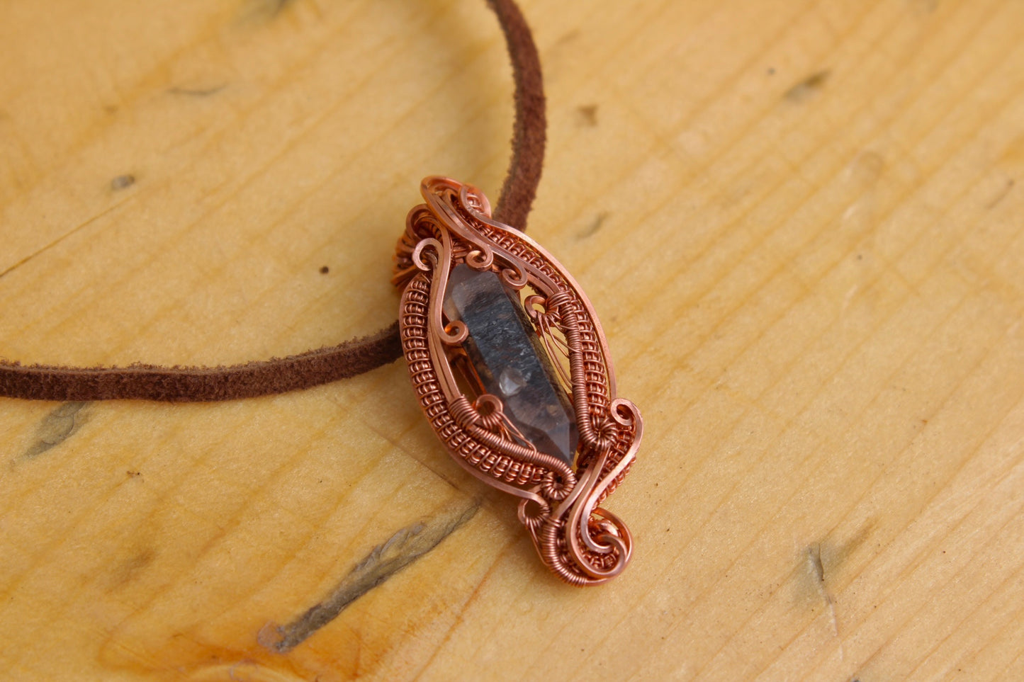 Carbon Quartz Pendant