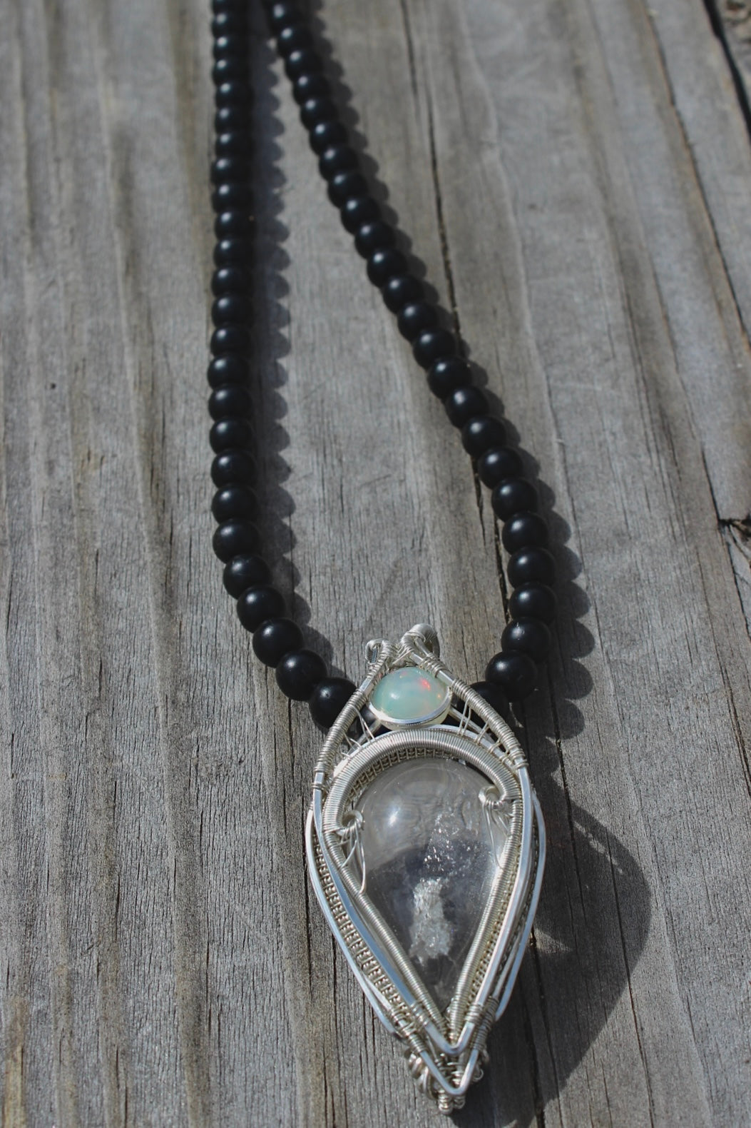 Custom Black Agate Bead Necklace Add On