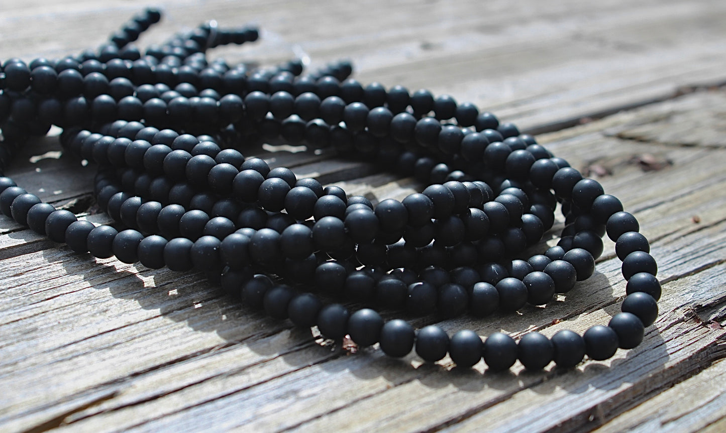 Custom Black Agate Bead Necklace Add On