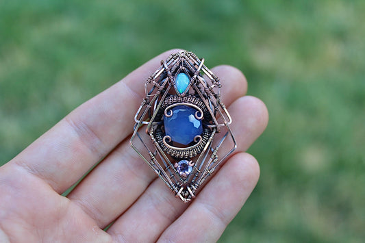 “Mothership ” - Chalcedony Pendant