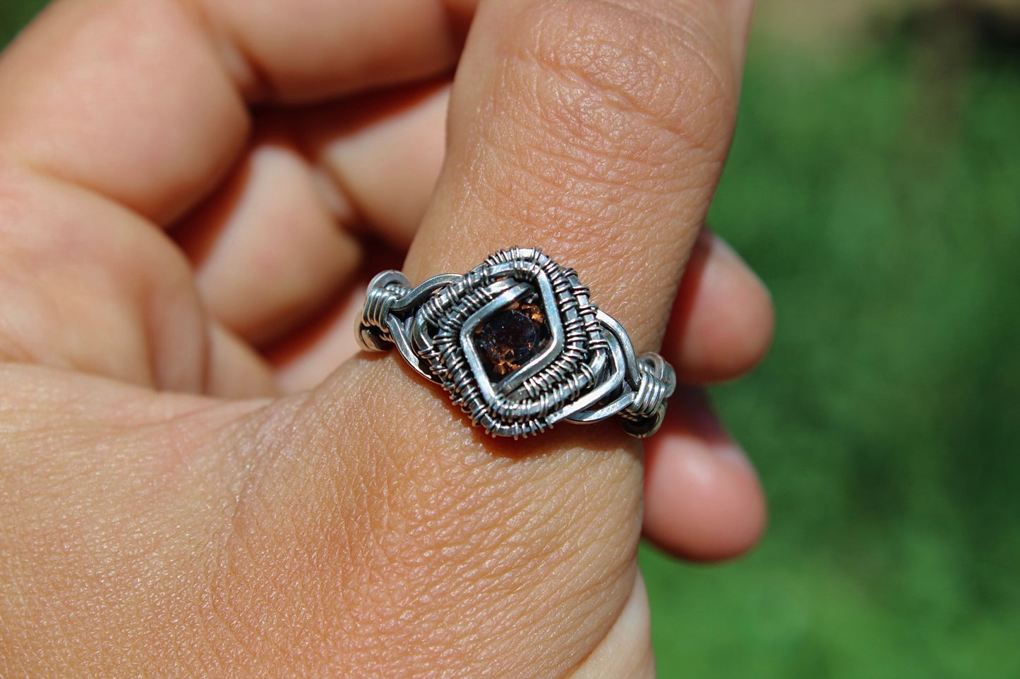 “Grief” Smokey Quartz Ring - Size 9