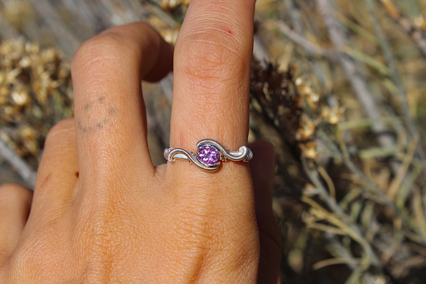 Dainty Amethyst Ring - Size 7